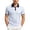 White, variant on Mens Polo T Shirt Short Sleeve Button Up Lightweight Summer Shirt Grey Work Shirts for Man