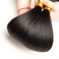 thumbnail image 2 of Ustar Affordable 100% Remy Hair Bundles 1B Off Black Straight 8 inch to 26 inch, 2 of 4