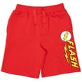 thumbnail image 4 of DC Comics Justice League Batman Superman The Flash Little Boys French Terry 3 Pack Shorts Toddler to Big Kid, 4 of 5
