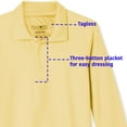 thumbnail image 4 of Educated Uniforms Boys 4-20 Long Sleeve Pique Polo Shirt, 4 of 5