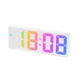 thumbnail image 1 of Alician Led Electronic Bedroom Alarm Clock 12/24 Hours Adjustable Brightness Colorful Big Screen Desk Clock, 1 of 8