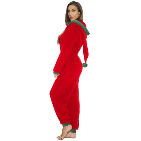 

Aayomet Sleepwear Jumpsuit Women s Sleepwear Pajamas Button Print V Neck Flap Adults Playsuit V Neck Jumpsuit Red S