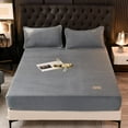 Bottom Sheets For King Size Twin,Warm Mattress Cover Solid Color