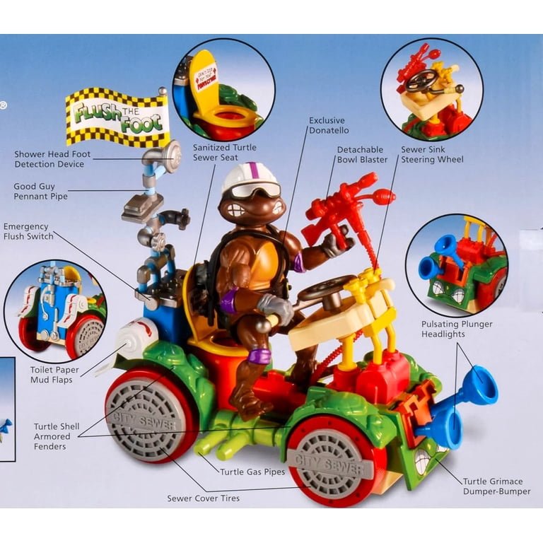 Teenage Mutant Ninja Turtles Toilet Taxi Wacky Action Vehicle