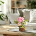 thumbnail image 2 of Handmade Crochet Rose with Wooden Base - Beautiful Gift for Mother's Day, Christmas, Birthdays, Weddings, Home Decor, Office Decoration - Handcrafted DIY Floral Art, 2 of 6