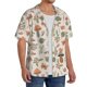 thumbnail image 2 of Fotbe Forest Mushrooms Insects Camisa Estampada de Manga Corta para Hombre, Casual de Verano, Estilo Playero, Sin Arrugas-XX-Large, 2 of 5