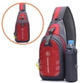 thumbnail image 2 of Stylago Women and Mens Crossbody Sling Backpack with Side Pocket Adjustable Wide Strap Daypack for College Students Travel Hiking Red, 2 of 6