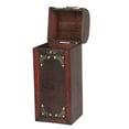 thumbnail image 3 of Verdant Touch Boîte à vin en bois vintage rétro portable pour bouteille de vin décorative, 3 of 14