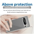 thumbnail image 4 of Feishell Clear Case for Google Pixel 8 Pro 6.7 inch,Shockproof Hybrid Soft TPU Bumper Anti-Scratch Hard Acrylic Back Transparent Slim Phone Case Cover for Google Pixel 8 Pro,Clear, 4 of 8