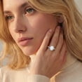 thumbnail image 6 of APSVO S925 Sterling Silver Plated Oval Rings for Women Eternity Promise Wedding Band Engagement Rings Birthday Graduation Prom Mothers Day Jewelry Gifts Her Girlfriend Wife Female Adults Teen Ideas, 6 of 8