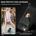 thumbnail image 3 of Crossbody Wallet Women Case for iPhone 7, iPhone 8, iPhone SE 2020, iPhone SE 2022,[RFID Blocking] Credit Card Holder with Should Strap,Premium PU Leather Purse Metal Buckle Folio Flip Cover, Black, 3 of 8