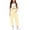 Beige, variant on Pants for Girls Casual V Strap Romper Solid Color Loose Casual Romper Pocket Activewear