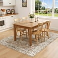 thumbnail image 3 of Uermei 6'x9' Washable Area Rug for Living Room: Non-Slip Soft Indoor Floor Carpet for Bedroom Dining Room Office Decor with Kid & Pet Friendly - Brown Orange, 3 of 10