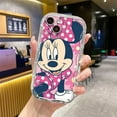 thumbnail image 3 of Creamy Texture Phone Case For Apple iPhone 13 15 Plus 14 Pro Max 12 Mini 11 7 8 SE XR X XS 6 6S Luxury Cover Minnie Mouse Funda 04 for iPhone 14ProMax, 3 of 6
