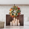 thumbnail image 5 of Autumn Harvest Wreath with Pumpkins and Maple Leaves 24 Inch Fall Decor for Front Door, Thanksgiving, Indoor/Outdoor Use, 5 of 5