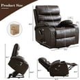 thumbnail image 3 of Power Lift Recliner Chairs for Elderly PU Leather Massage Recliner Sofa Chair Comfy Home Theater Seat, 3 of 7