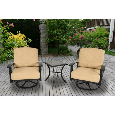 Mainstays Greeley Square 3-Piece Outdoor Bistro Set, Seats 2