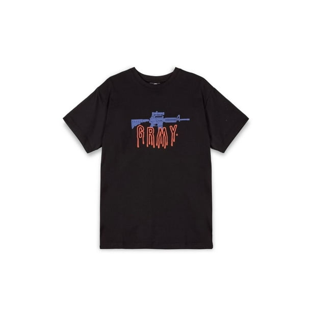 Playera Grimey Back At You Regular Hombre negro L