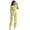 j-756Yellow346, variant on HAYIMI Girls Summer Outfit Sets Off Shoulder Tops With Flared Leggings Two Piece Casual For Toddler Kids Classic Clothes Sets