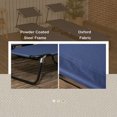 thumbnail image 6 of Outsunny 2-piece Chaise Lounge w/ Adjustable Backrest and Sunshade, Blue, 6 of 9