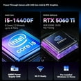 thumbnail image 2 of iBUYPOWER Element Gaming PC Desktop, Intel Core i5-14400F, GeForce RTX 5060Ti, 32GB DDR5 RGB 5200MHz RAM, 1TB NVMe SSD, Windows 11 Home, Tempered Glass RGB Case, Keyboard & Mouse, 2 of 9
