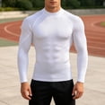 thumbnail image 2 of SUYIDA Men's Ice Silk Mesh Zip Top, Long Sleeve Breathable Athletic Tee, Quick Dry Comfortable Fit Shirt, 2 of 5