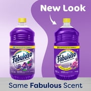 Fabuloso 2X Multi-Purpose Cleaner, No Rinse Floor Cleaner, Lavender Scent, 56 fl oz