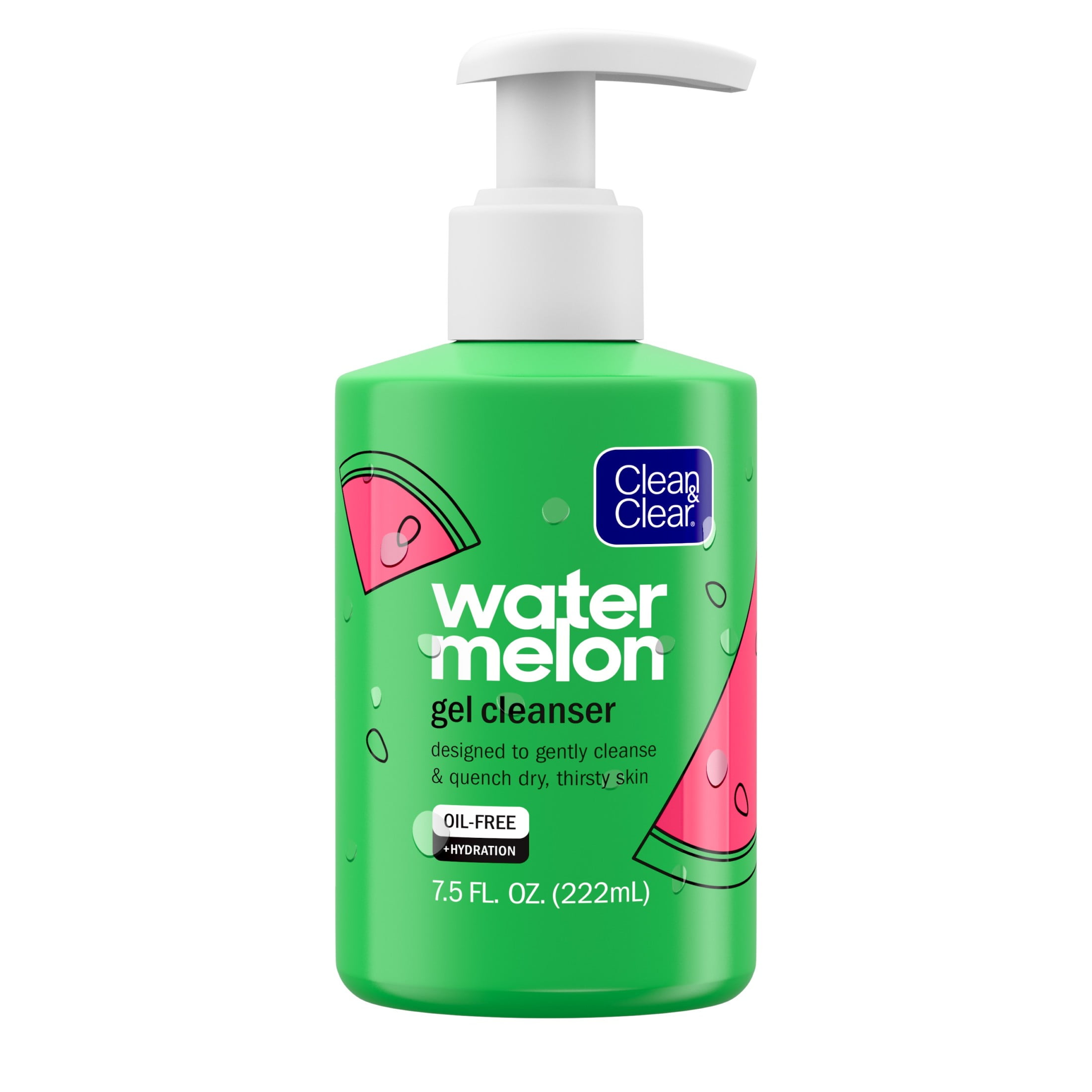 Clean & Clear Hydrating Watermelon Gel Cleanser, 7.5 fl oz