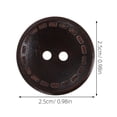 thumbnail image 2 of WHAMVOX 50Set Unique Buttons Round for Sewing Closure in Craft Projects for DIY Enthusiasts Coffee, 2 of 8