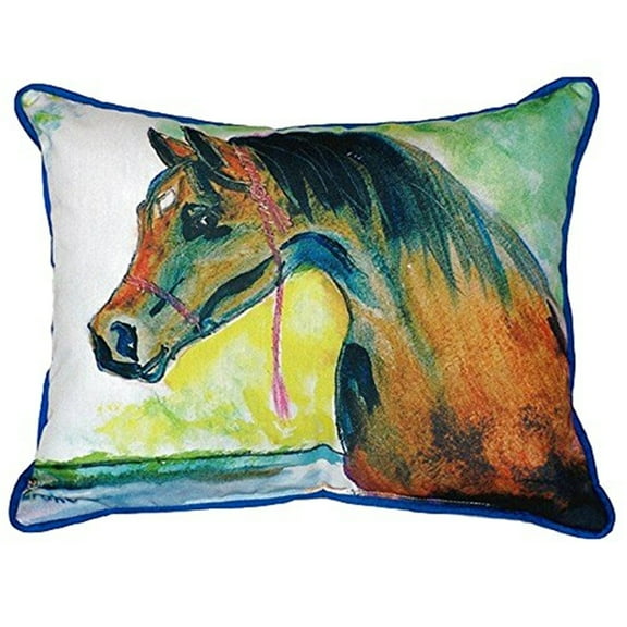 Betsy Drake SN050 11 x 14 in. Prize Horse Small Indoor & Outdoor Pillow