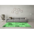 thumbnail image 3 of Ahgly Company Indoor Rectangle Patchwork Emerald Green Transitional Area Rugs, 8' x 10', 3 of 4