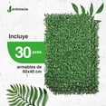 thumbnail image 2 of Muro Verde Follaje Artificial Desmontable Jardimanía, 30 Pzs verde, 2 of 8