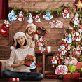thumbnail image 2 of Muñeco De Nieve Adornos Madera Arbol Navidad 36 PZS, 2 of 5