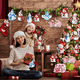 thumbnail image 2 of Muñeco De Nieve Adornos Madera Arbol Navidad 36 PZS, 2 of 5