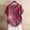 Hot Pink, variant on Giftesty Blouses for Women Dressy Casual Women Casual Print Short Sleeve Plus Size T-Shirt Top Blouse