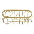 thumbnail image 3 of Organizador de fregadero de cocina con soporte para cepillos, sin taladro, dorado, 3 of 8