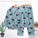 thumbnail image 1 of Pijamas de Otoño/Invierno para niñas, conjunto de 2 uds. De ropa para niños, bata infantil de franela, juegos de ropa de lana, 1 of 4