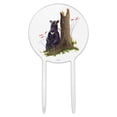 thumbnail image 1 of Acrylic Bear Sitting by Tree Cake Topper Party Decoration for Wedding Anniversary Birthday Graduation, 1 of 7