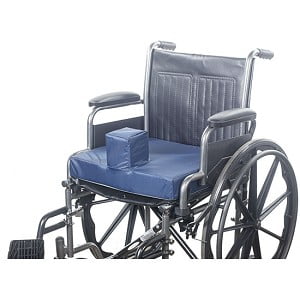 Wheelchair Pommel Cushion to Prevent User from sliding Forward. Made in USA