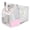 Pink, variant on LAIRIES Square Back Expandable Dog & Cat Carrier Backpack, Breathable,Perfect for Summer