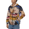 thumbnail image 2 of Lsque Sml Jeffy for Mens Full-zip Hoodie, Zip-up Pullover Hooded Sweatshirt, Kangaroo Pocket Hoodie Ideal for Daily Wear, Travel, and Home-Large, 2 of 8