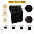 thumbnail image 5 of ERUNPONLY Black Botanical Table Runner - 72 Inch Long Vintage Wildflower Wheat Leaf Floral Cotton and Linen Blended Dress Scarves Farmhouse Table Runner for Kitchen Dining, Coffee Table, 13" x 72", 5 of 8