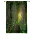 thumbnail image 2 of Green Forest Landscape Modern Window Curtains for Living Room Luxury Bedroom Blinds Drapes Door Curtains, 2 of 7