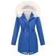 thumbnail image 2 of AUNVITO Women's Winter Parka Fleece Lined Hooded Drawstring Windproof Casual Warm Coat, 2 of 9