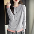 thumbnail image 2 of Women’s Knit Cardigan Fall Style Round Neck Layered For Casual Wear Comfortable Lightweight Fashionable Outerwear Cardigan Sweaters for Women, 2 of 2