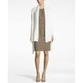 thumbnail image 1 of Calvin Klein Women’s Tonal Floral Liquid Lurex Scarf (Eggshell, One Size), 1 of 3
