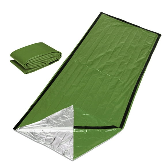 HONITANO 1Set Green Emergency Blanket for Warm Keeping in Cold Weather 78.7X35.4in