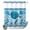 Blue Green, variant on No Hook Shower Curtain, Coastal Jellyfish Shower Curtains for Bathroom with See Through Top Window, Nautical Coral Starfish Ocean Creatures Waterproof & Washable Bath Curtain 60"x72"