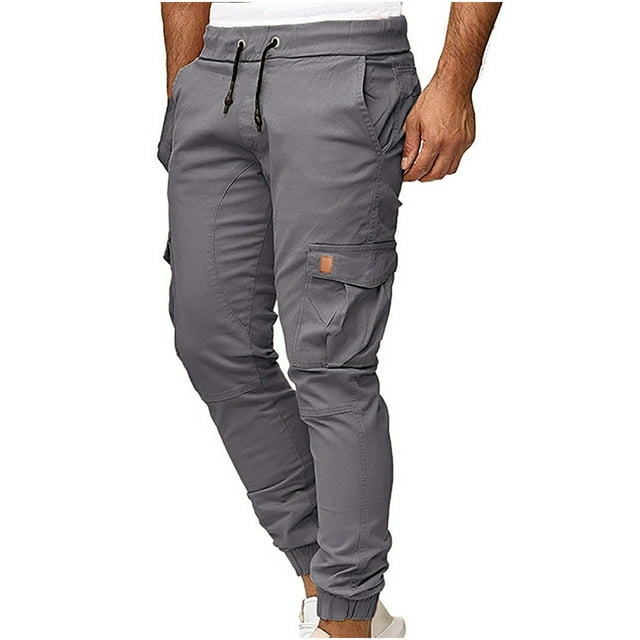 DPTALR Hommes Été Décontracté Court Cargo Sport Jogger Jogging Long Pantalons de Sport