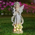 thumbnail image 1 of Outdoor Figurine Ornament, Beautiful Resin Solar Angel Statue Automatic With Night Light For Porch For Garden, 1 of 8